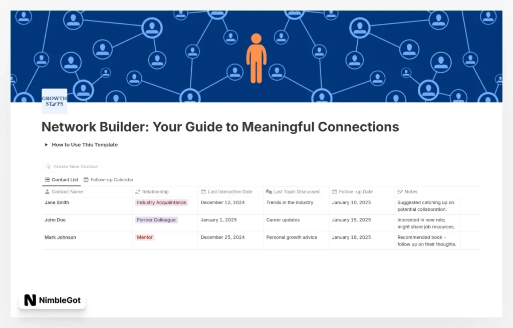 Network Builder: Build Meaningful Connections