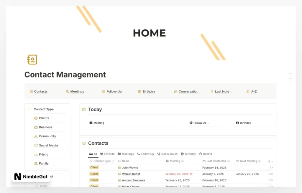 Contact Management