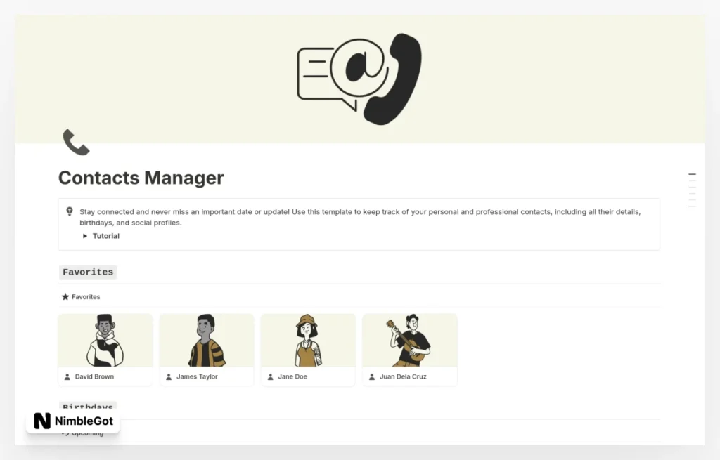 Contacts Manager
