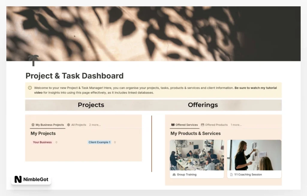 Project & Task Dashboard