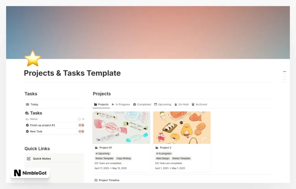 Projects & Tasks