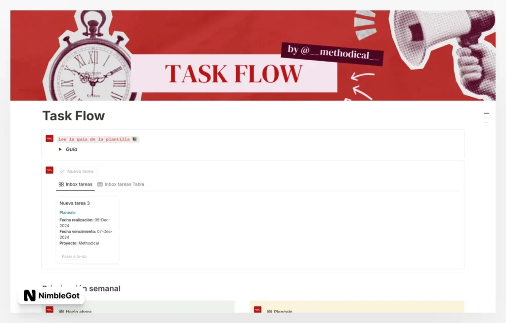 Task Flow: Time and Task Management System
