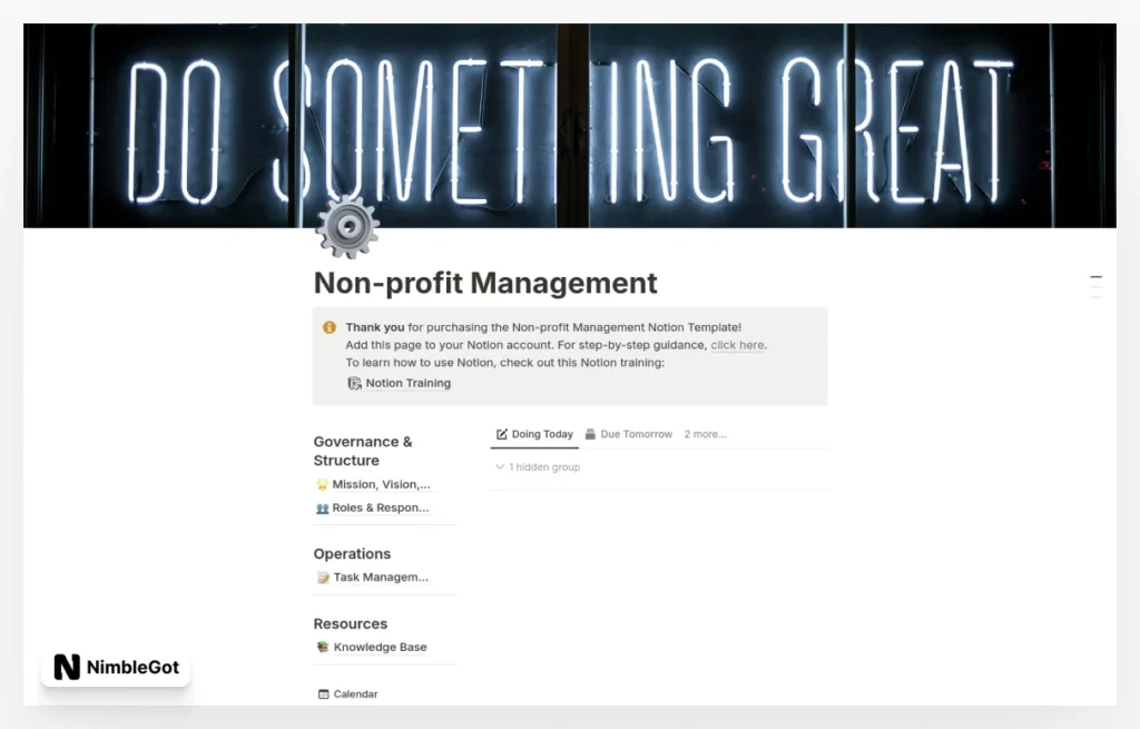 Non-profit Management