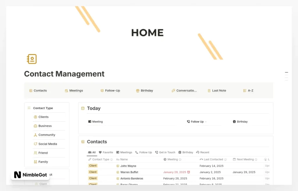 Contact Management