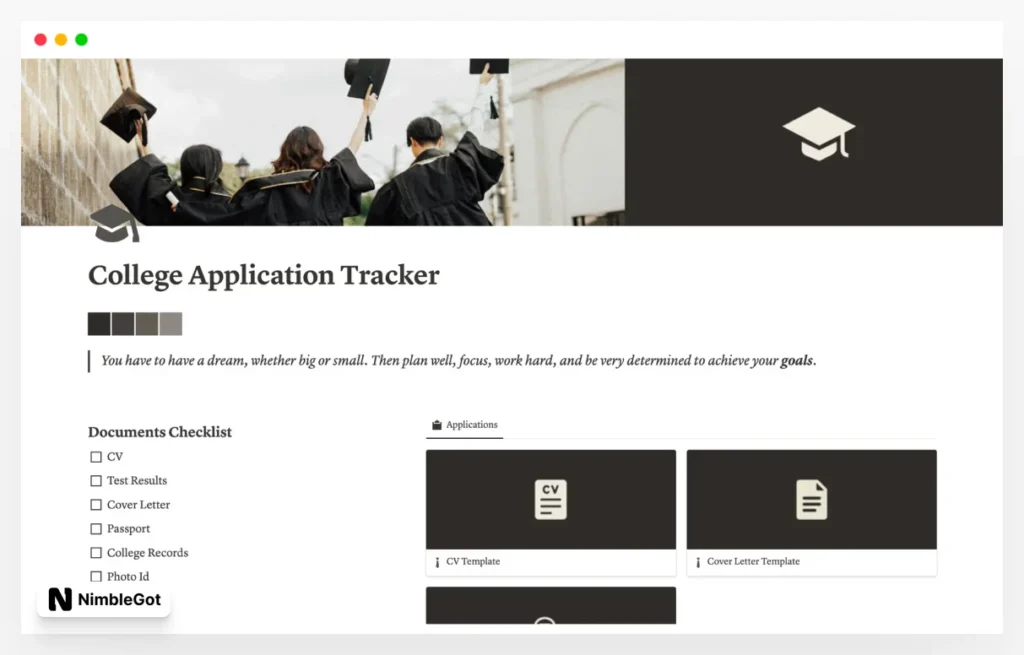 College Application Tracker