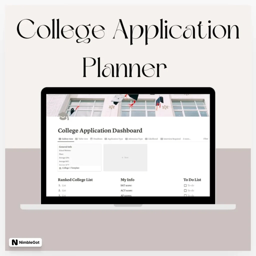 College Application Planner