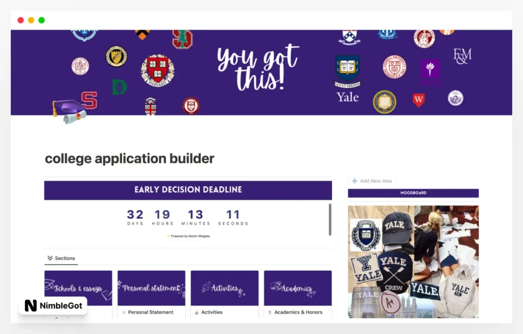 College Application Builder (Ultimate)
