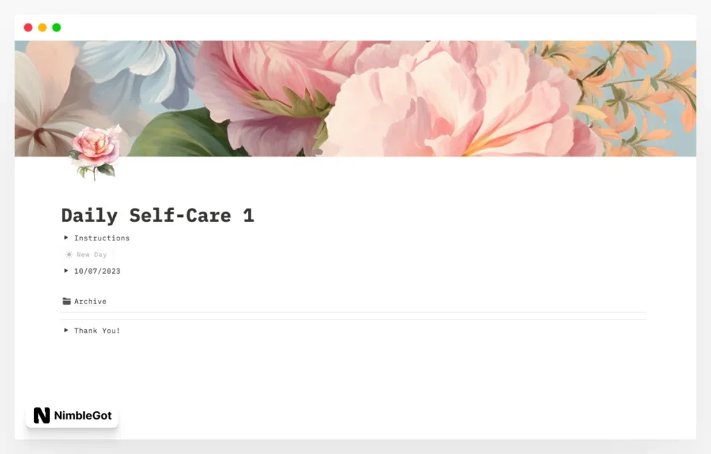 Daily Self-Care