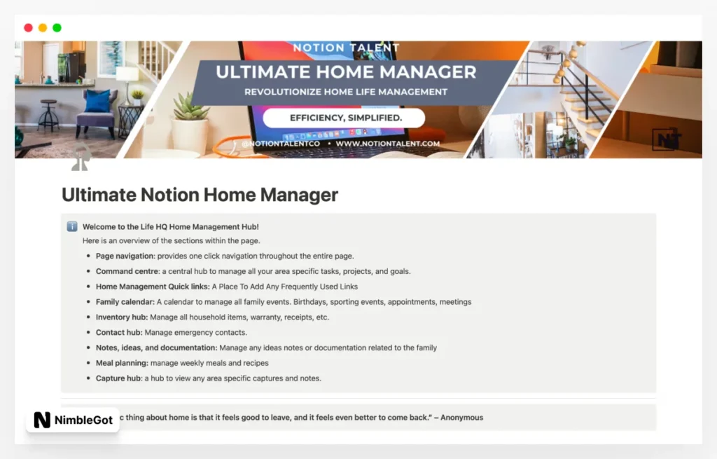 Ultimate Home Manager