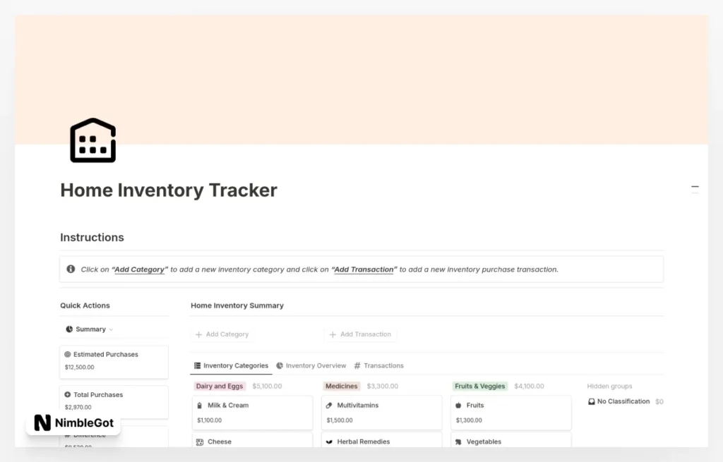 Home Inventory Tracker