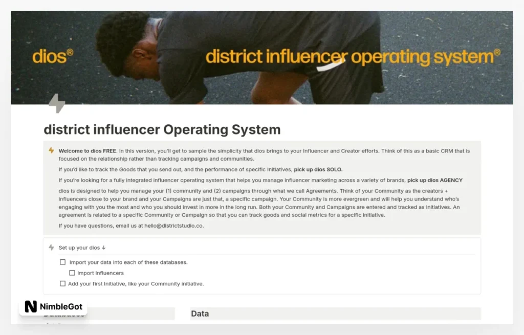 district influencer Operating System