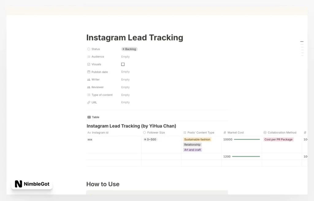 Instagram Lead Tracking