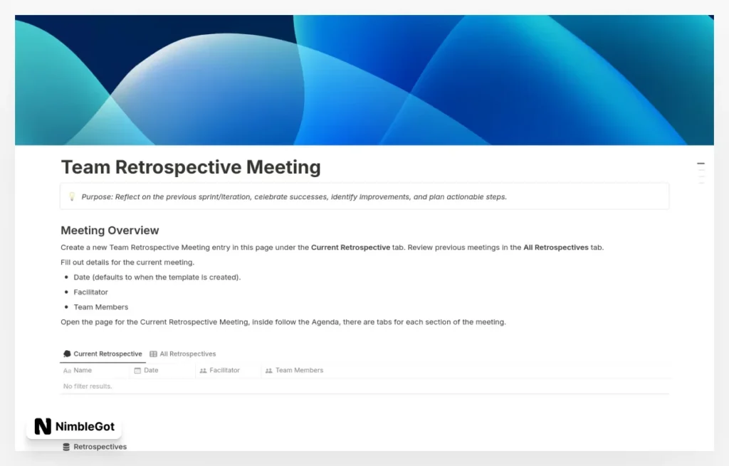 Team Retrospective Meeting