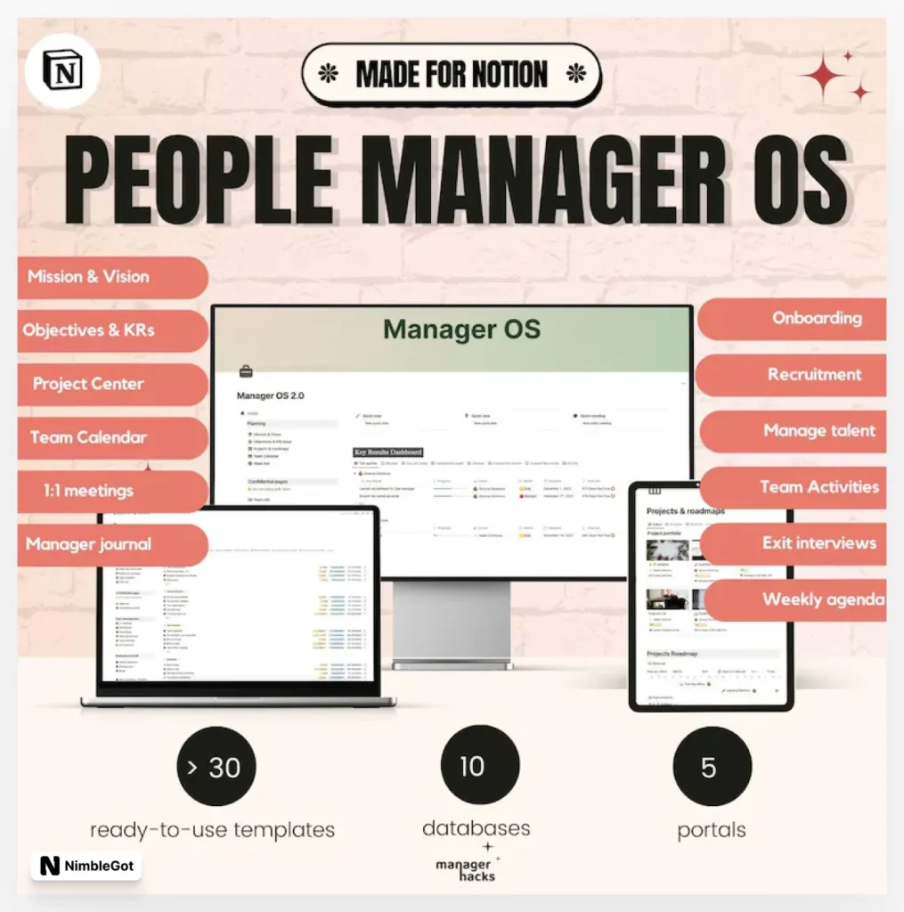 ManagerOS: Notion Template for Leaders and Managers