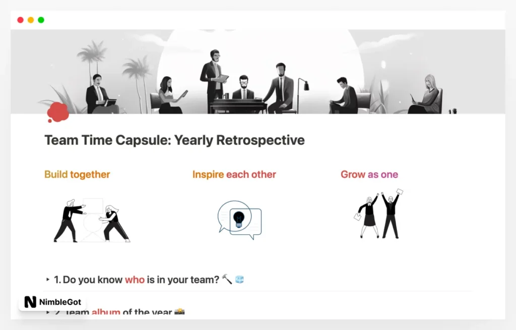 Team Retrospective Workshop: Time Capsule