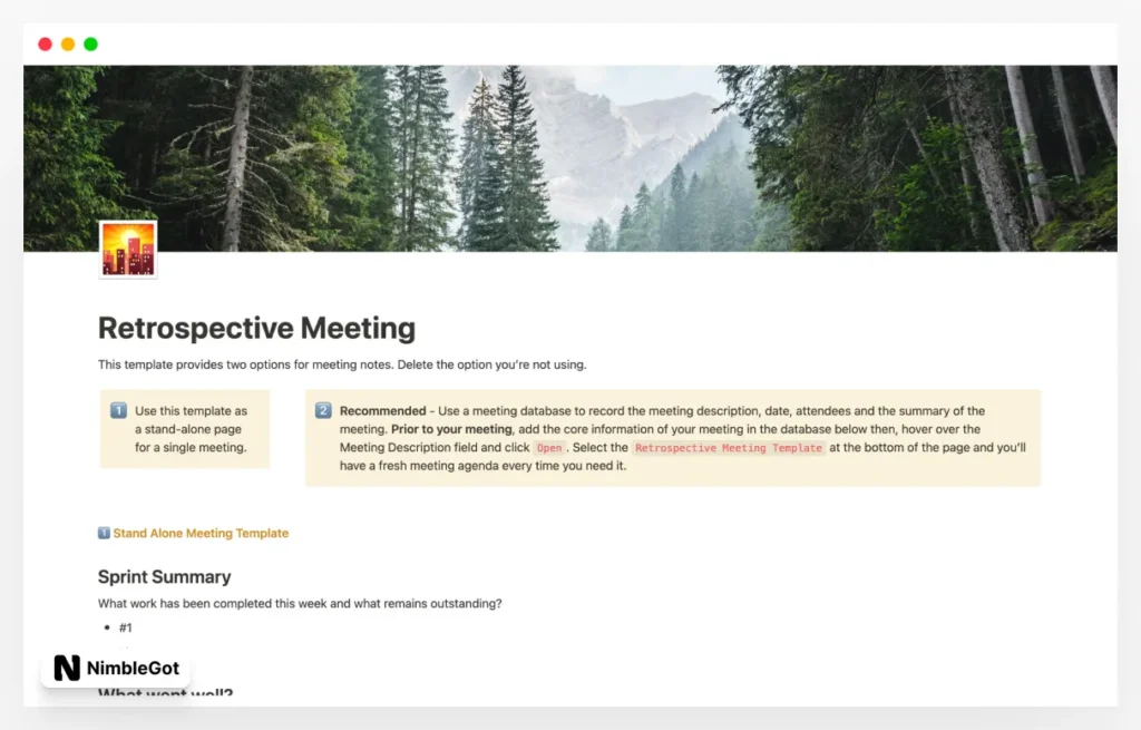 Retrospective Meeting
