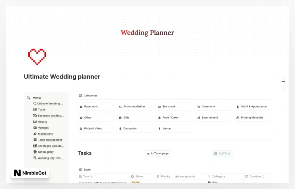 Ultimate Wedding Planner