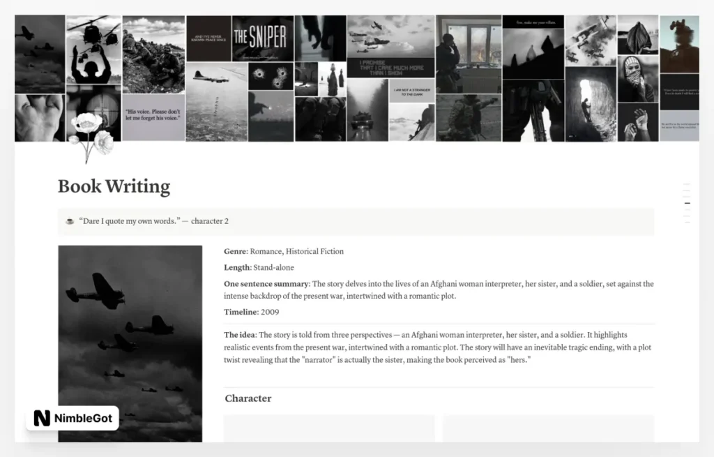 Historical Fiction Book Writing Outline