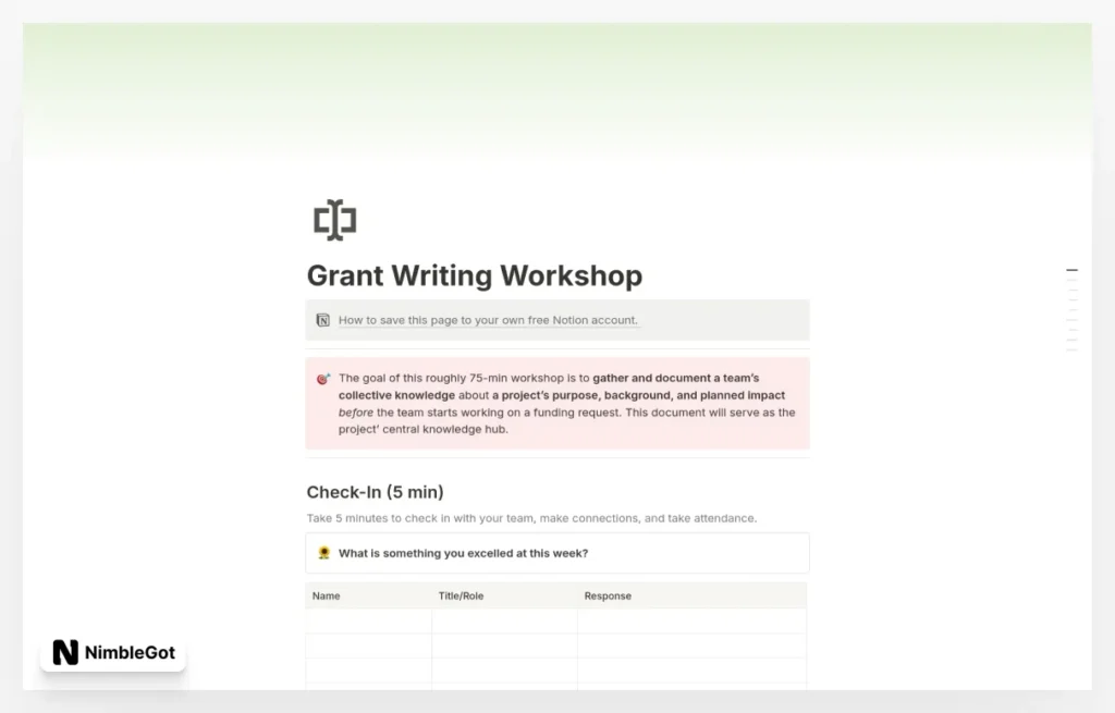 Non-profit Grant Writing Workshop