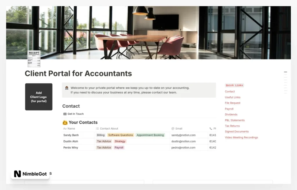 Client Portal for Accountants