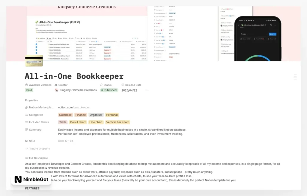 All-in-One Bookkeeper