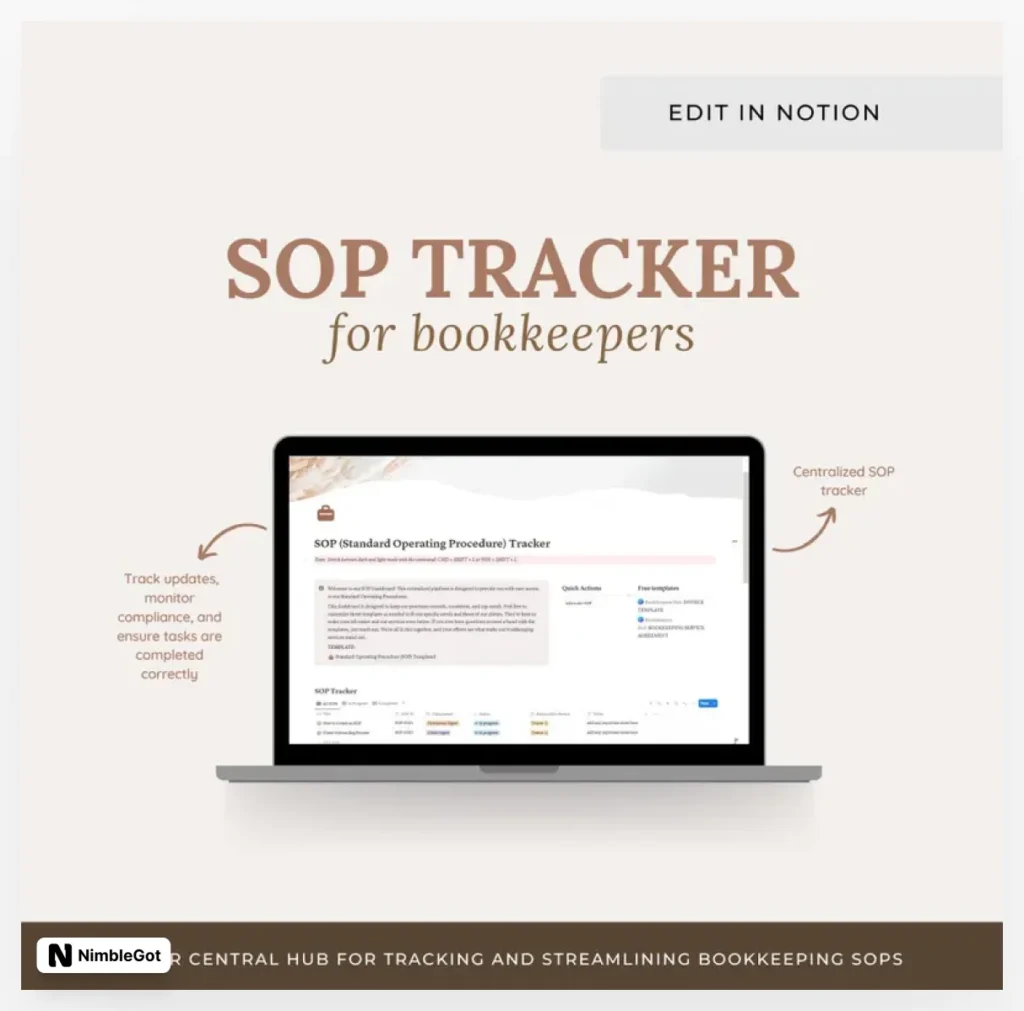 SOP Tracker for Accountants and Bookkeepers