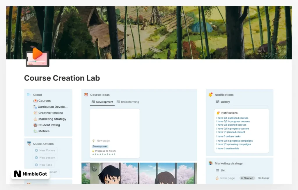 Course Creation Lab