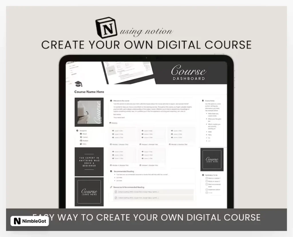 Notion Course Template