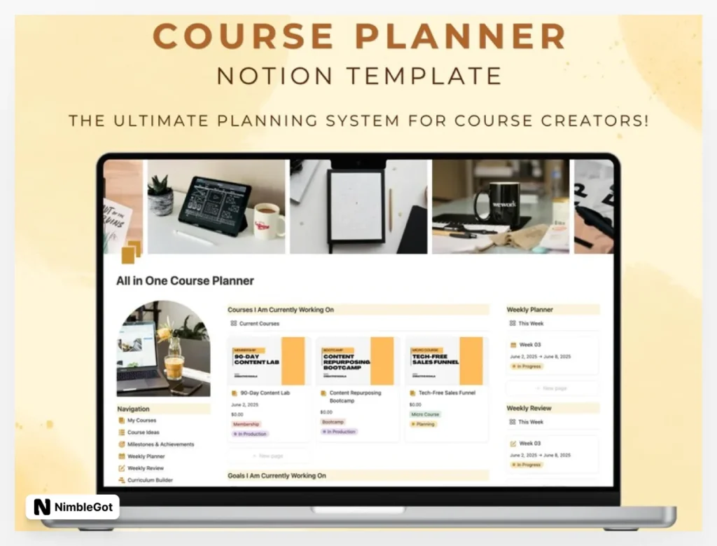 Online Course Planner for Multiple Courses