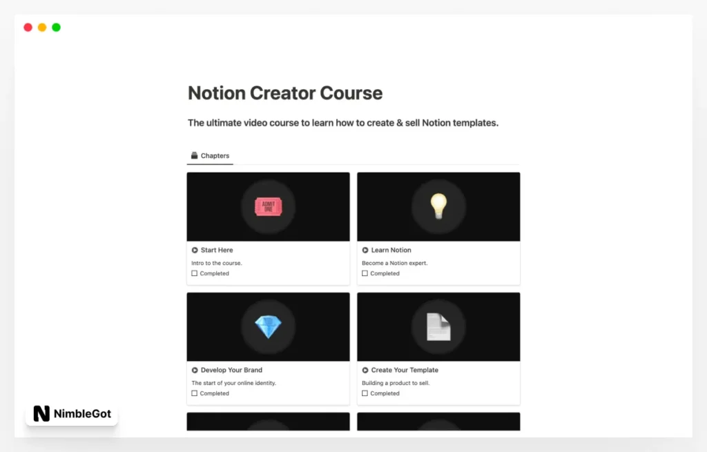 Notion Creator Course