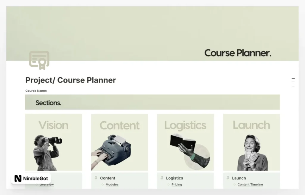 Project/ Course Planner