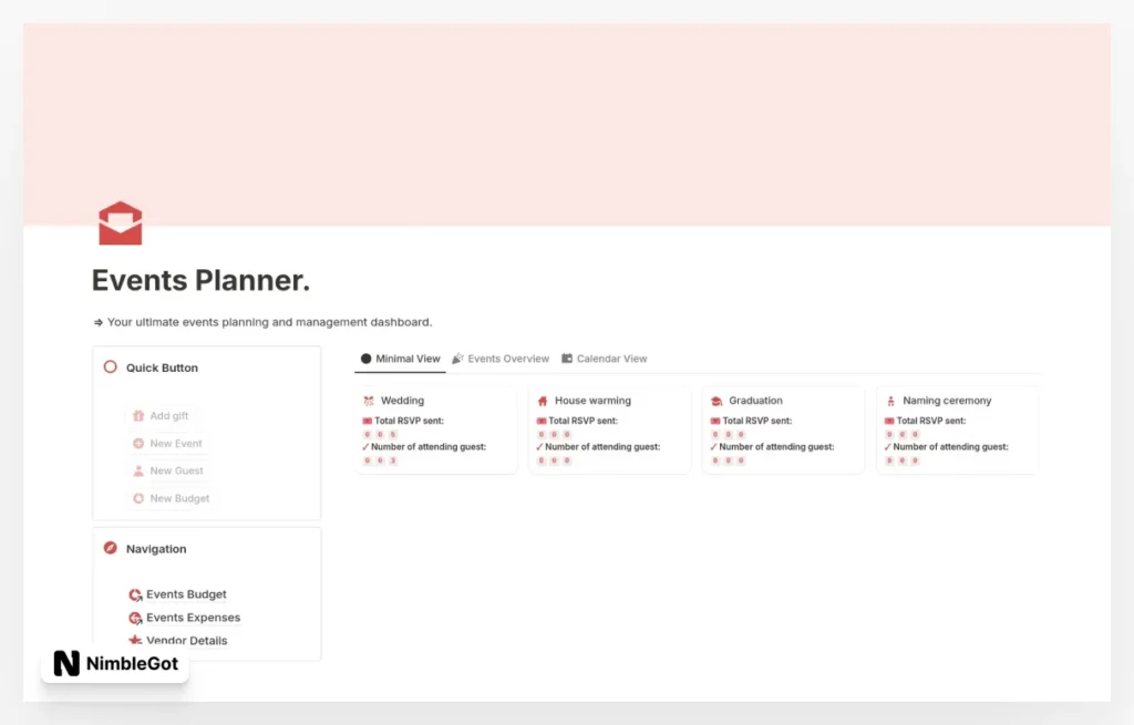 Events Planner