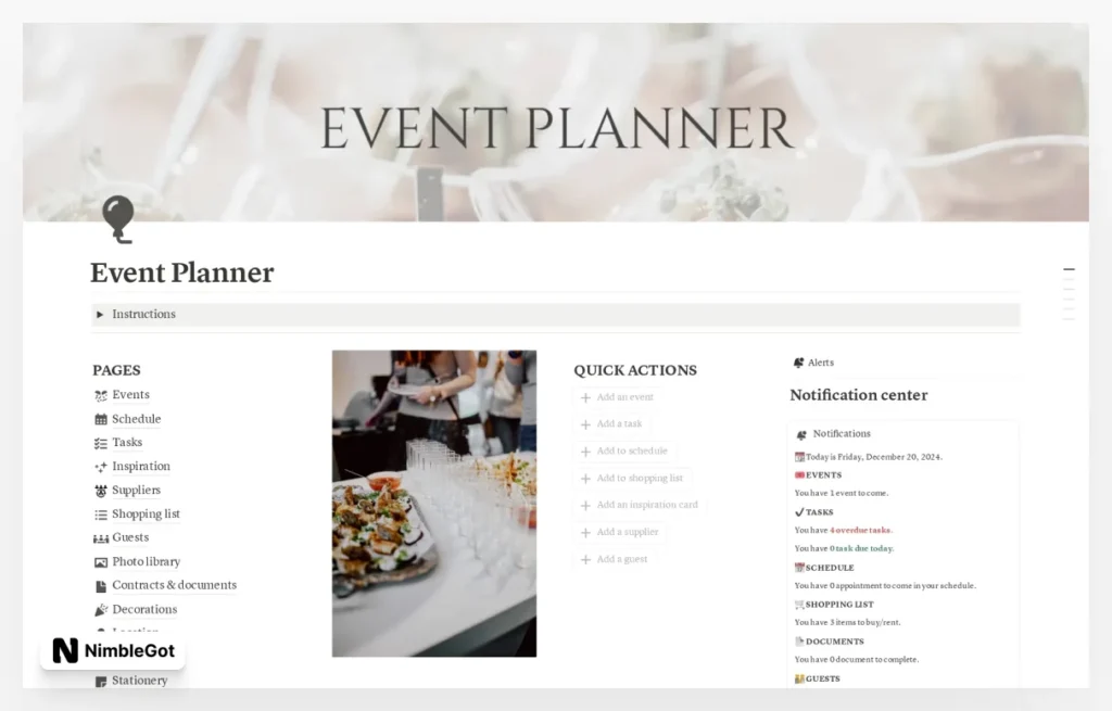 Event planner
