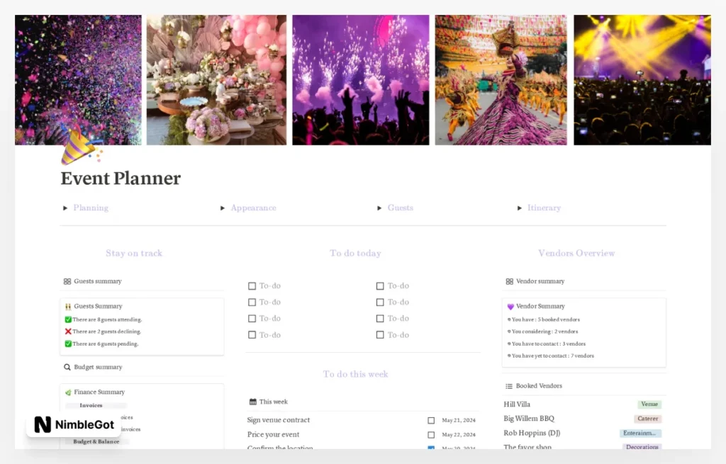 Event planner
