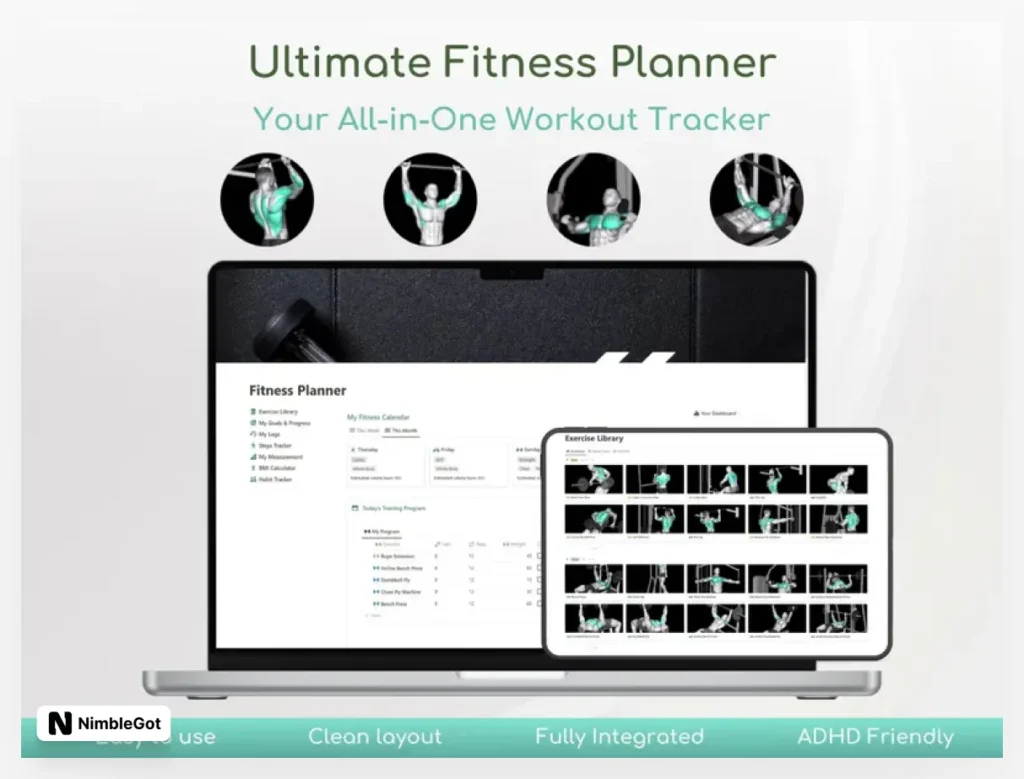 Notion Template Fitness Planner