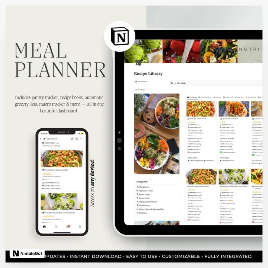 Meal Planner Notion Template