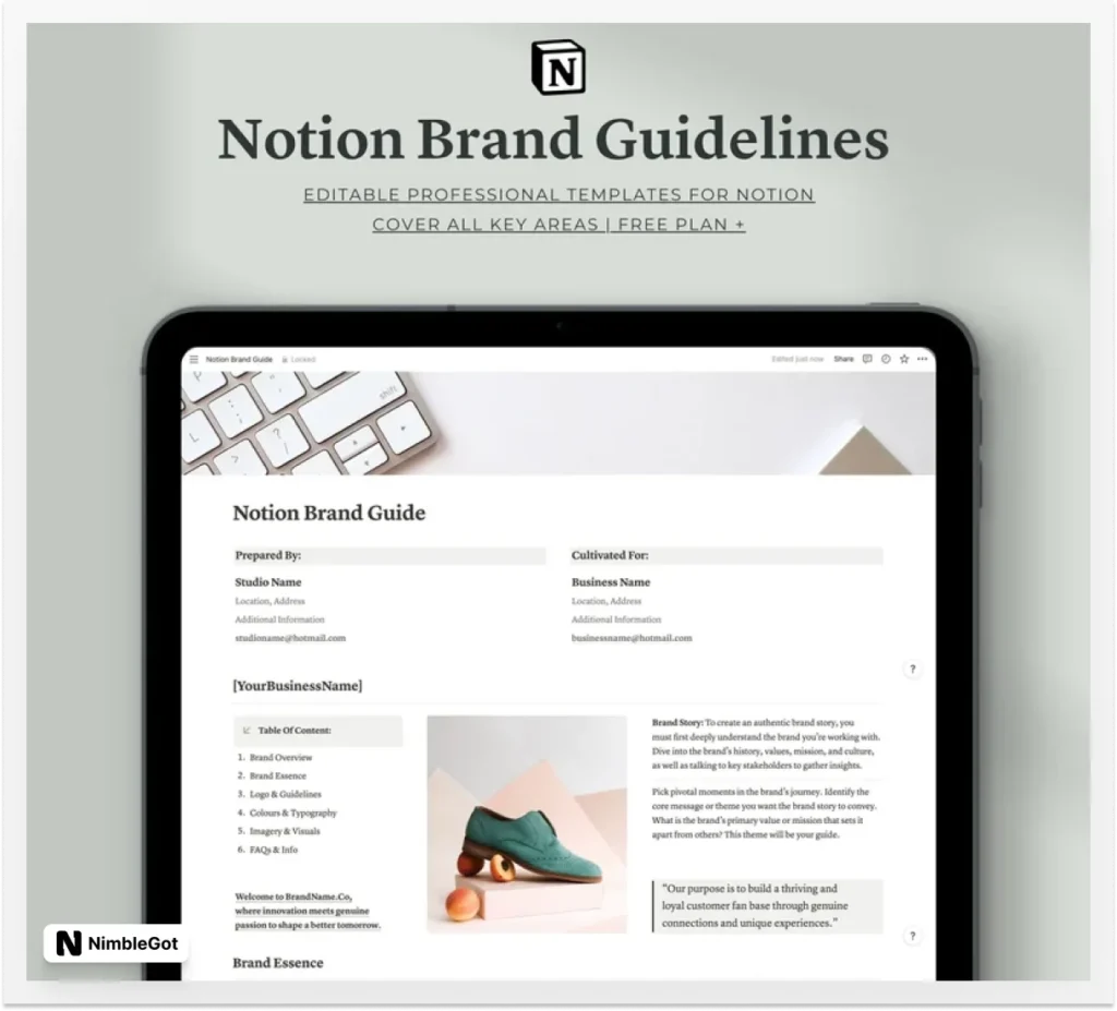 Notion Brand Guidelines Template