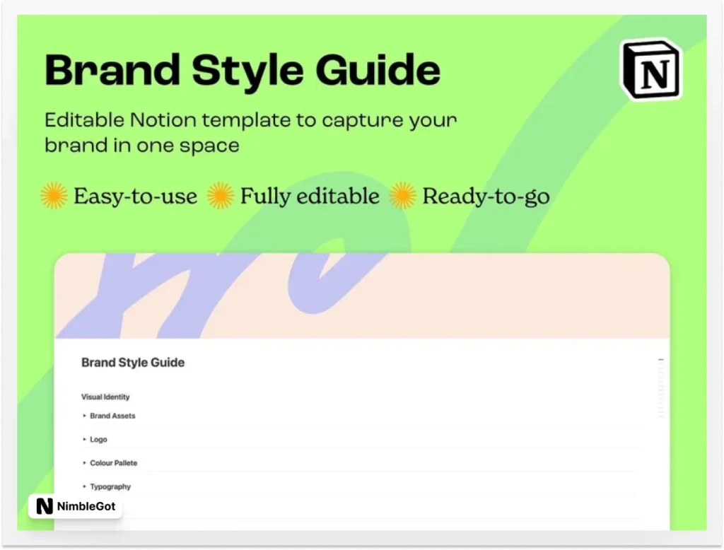 Brand Style Guide Notion Template