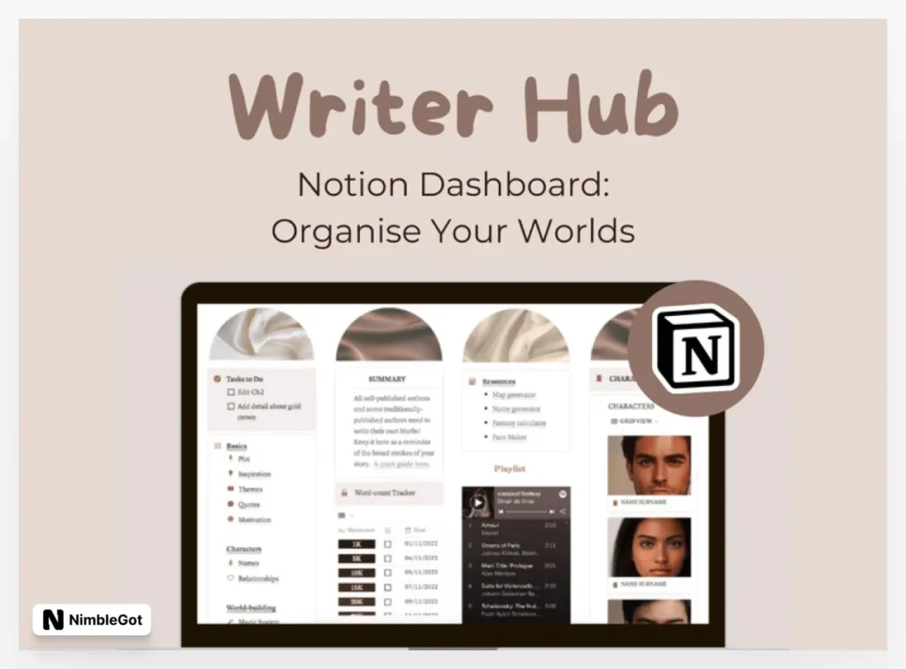 Notion Template for Writers 