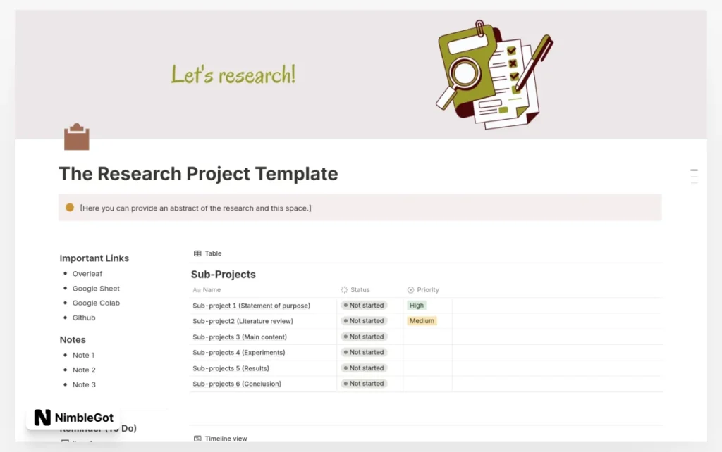 The Research Planner