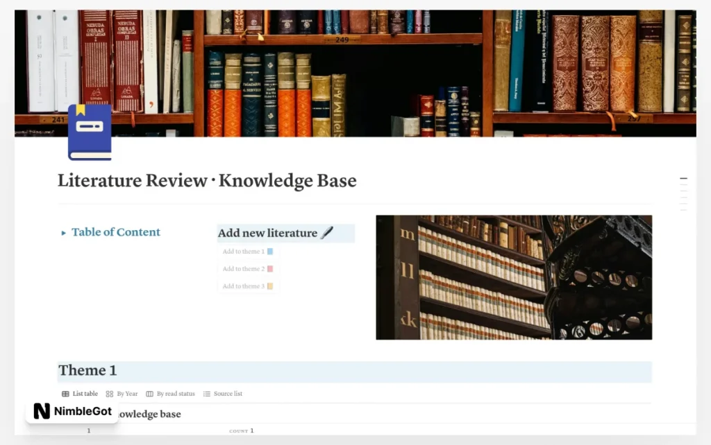 Literature Review & Research Paper Organizer