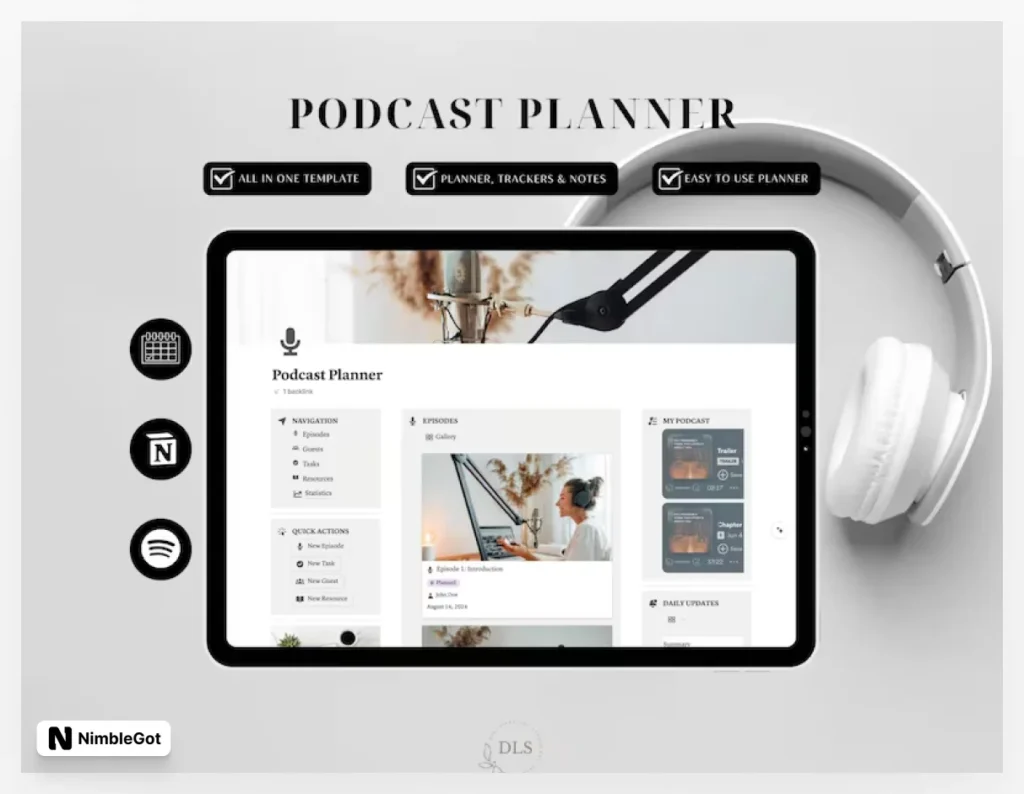 Notion Podcast Planner 