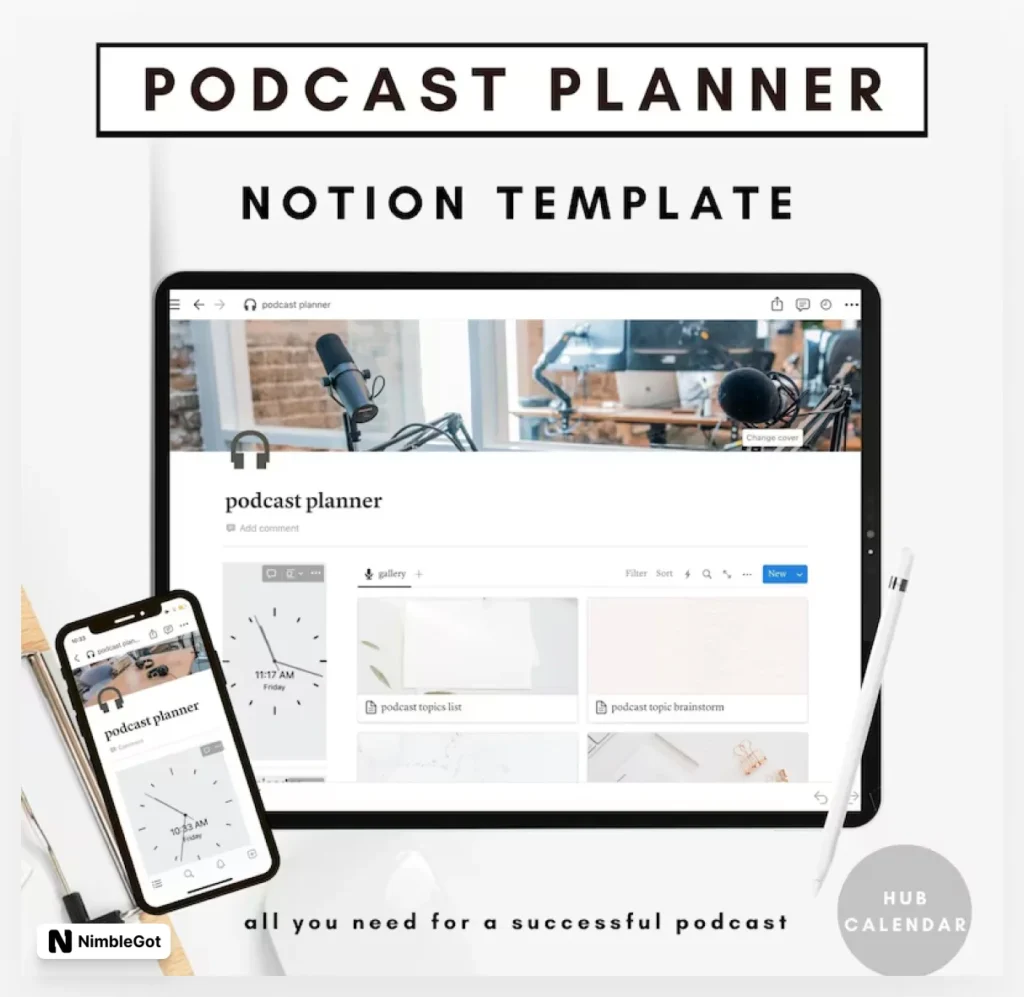 Digital Podcast Planner