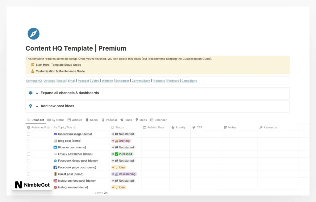 Content HQ Premium | Partners, Campaigns & More