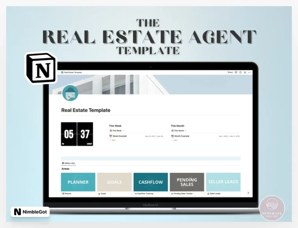 The Real Estate Planner Notion Template 