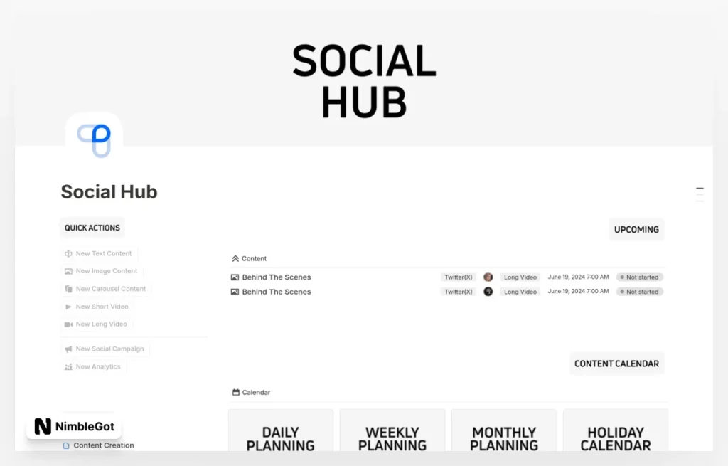 Social Hub - Social Media Planner & Manager