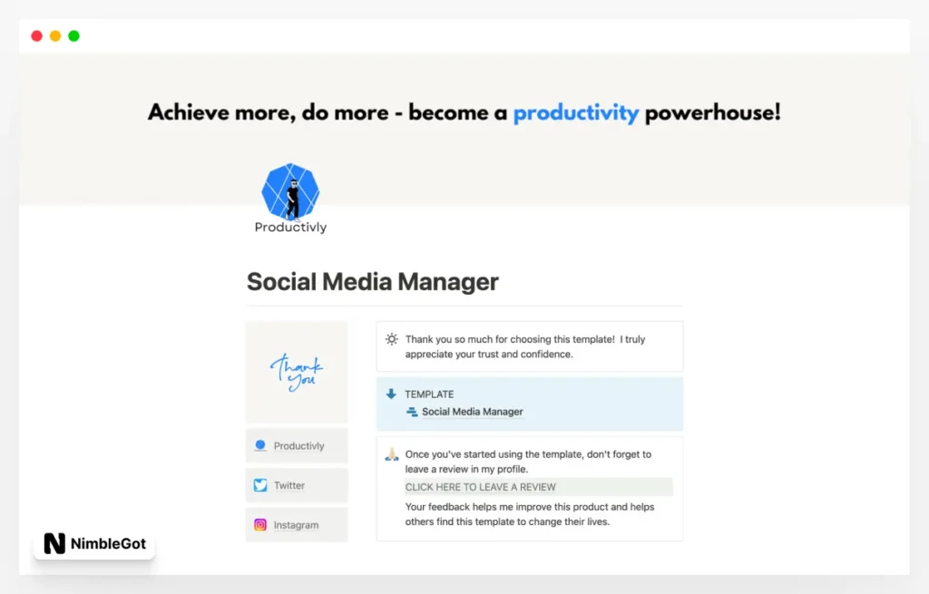 Social Media Manager