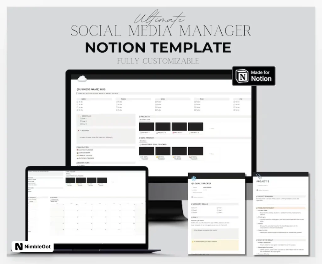 Social Media Manager - Term Template
