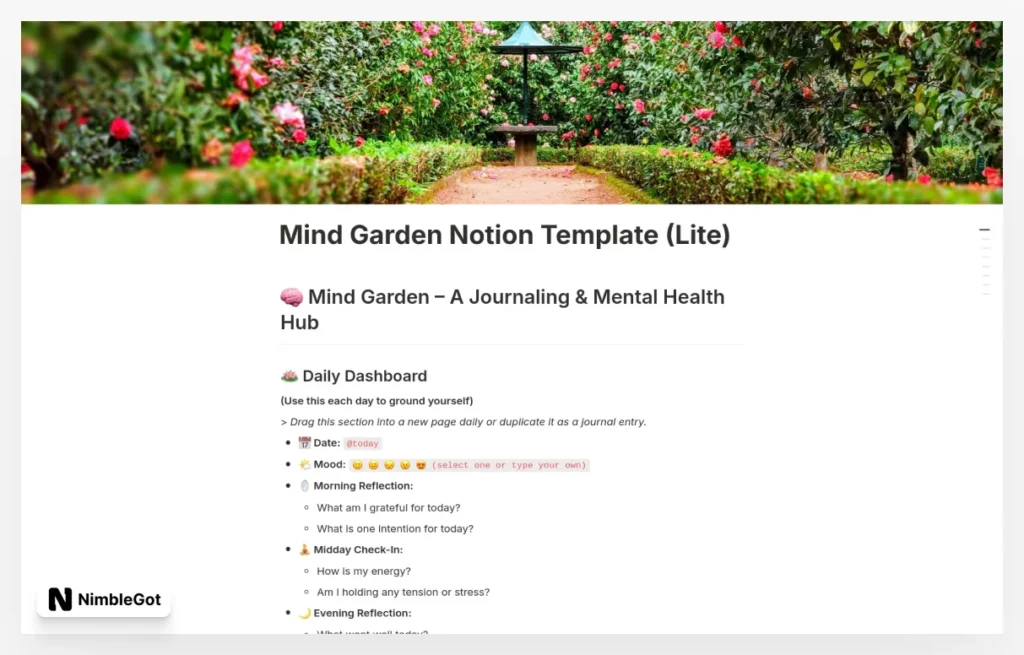 Mind Garden – Journaling & Mental Health (Lite)