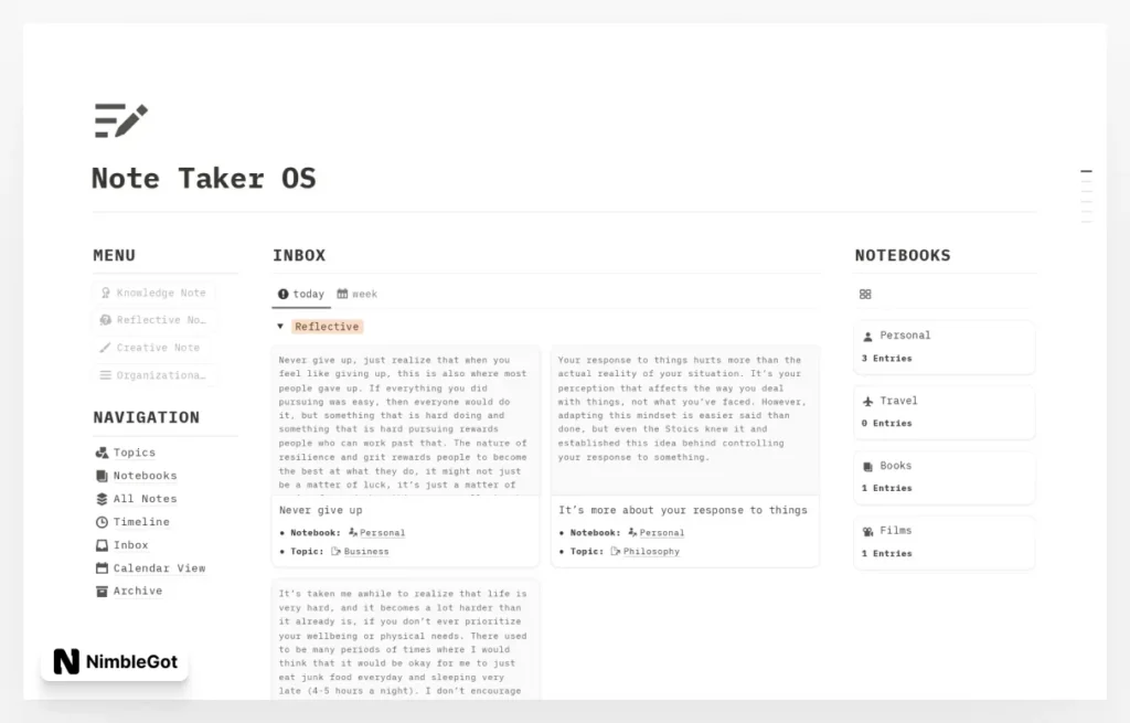 Note Taker OS